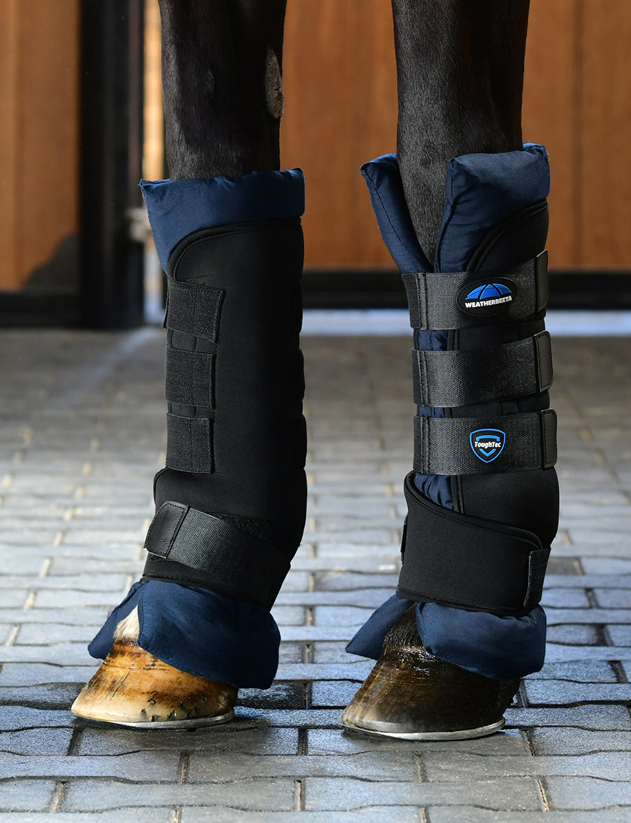 image_main - Black/Navy - WeatherBeeta Tough-Tec Stable Boot Wraps - .jpg