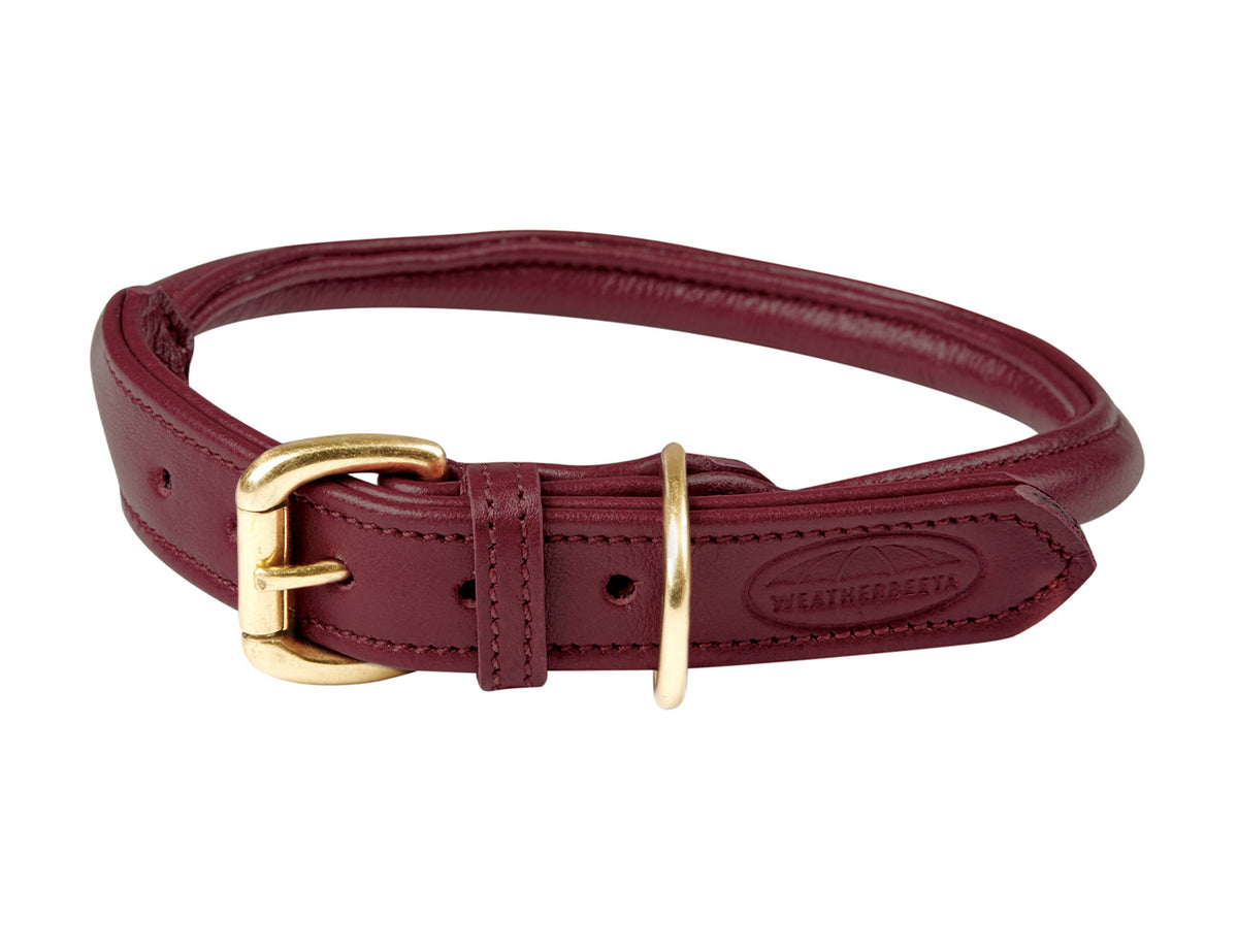 WeatherBeeta Rolled Leather Dog Collar