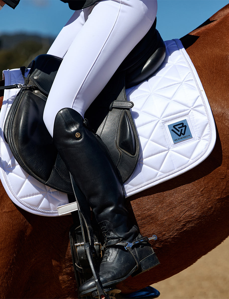 WeatherBeeta Satin Luxe Air-Tec Euro Jump Shaped Saddle Pad
