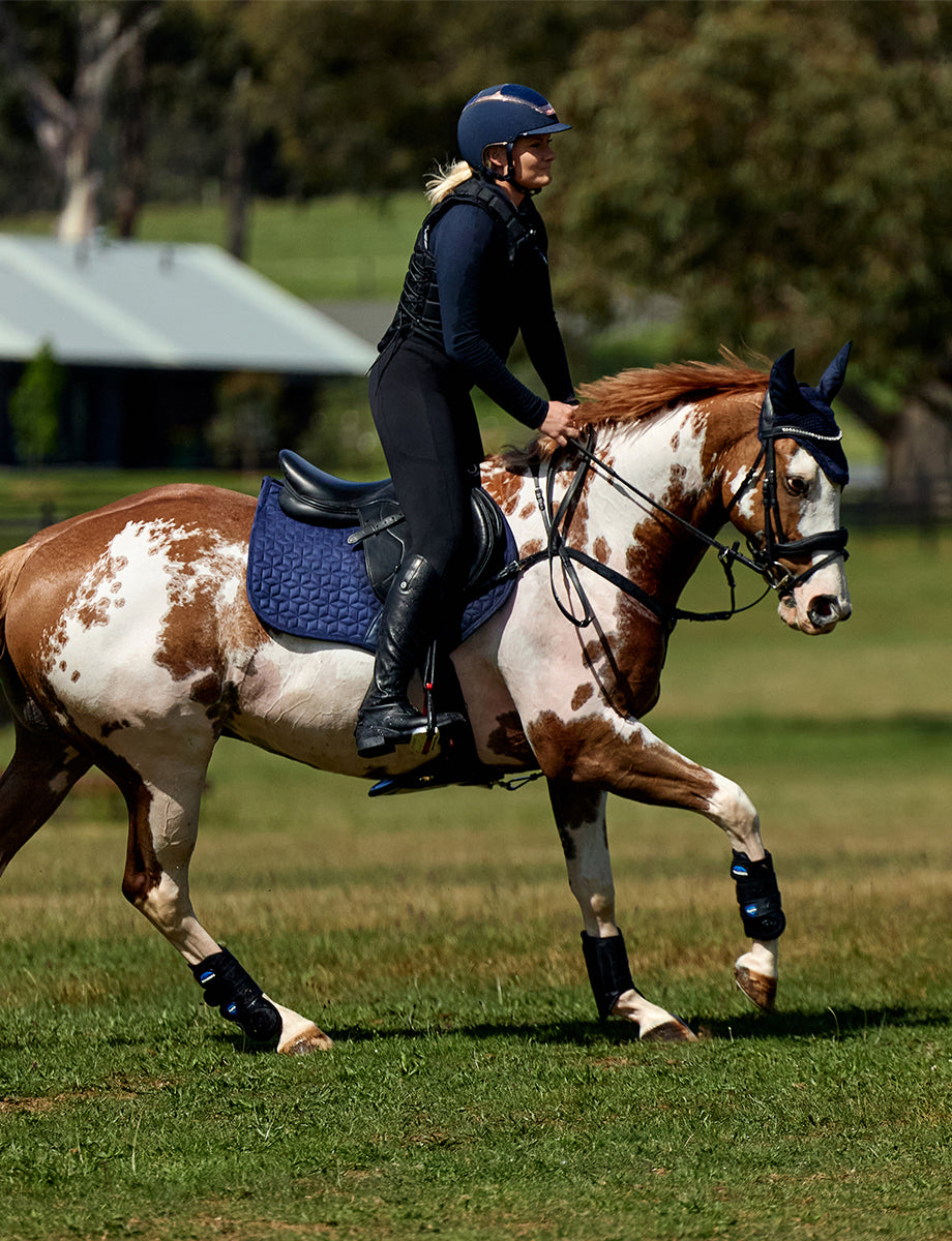 WeatherBeeta Suede Elite Air-Tec Jump Shaped Saddle Pad
