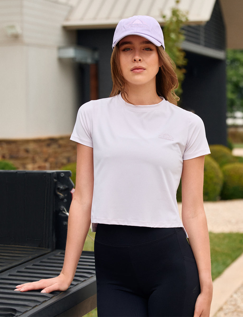 WeatherBeeta Relaxed Cropped Copper UV Short Sleeve Tee