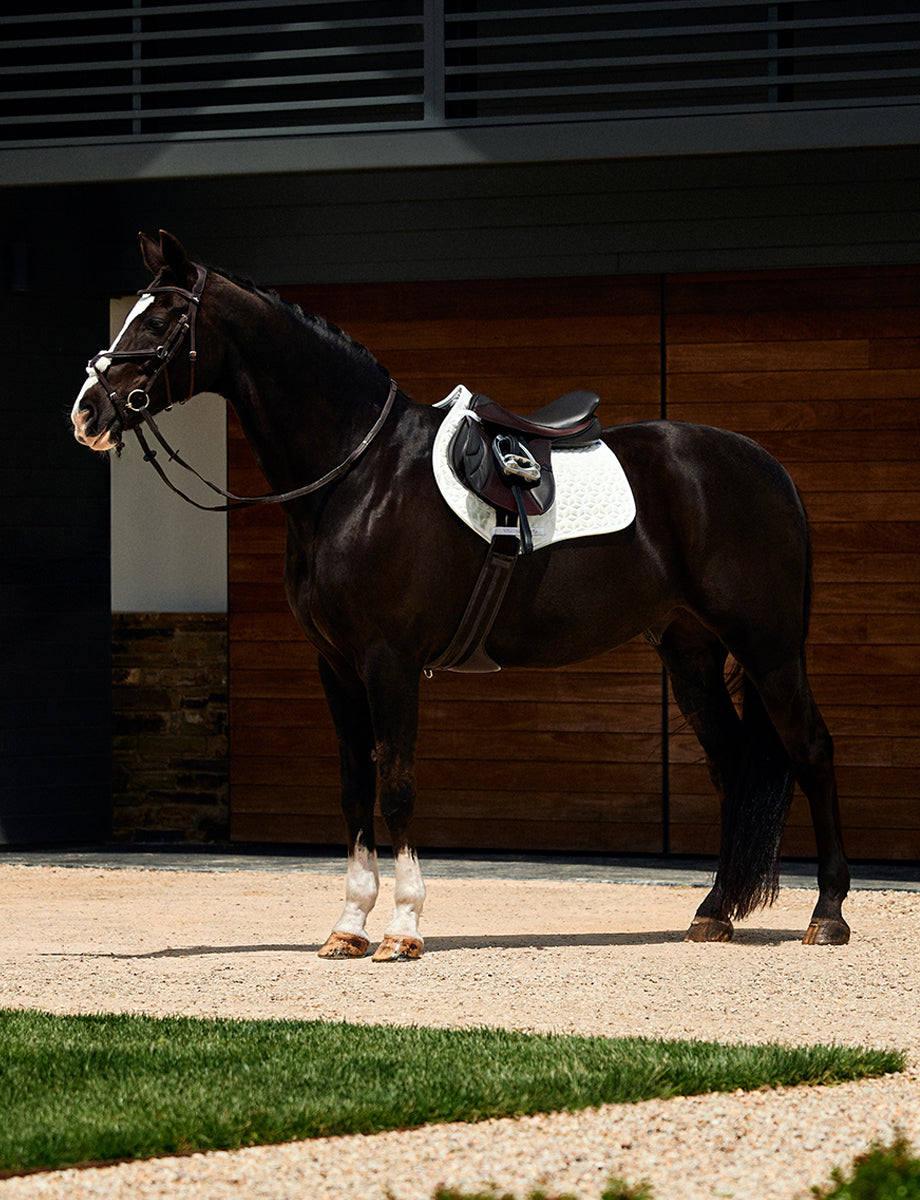 WeatherBeeta Suede Elite Air-Tec Jump Shaped Saddle Pad