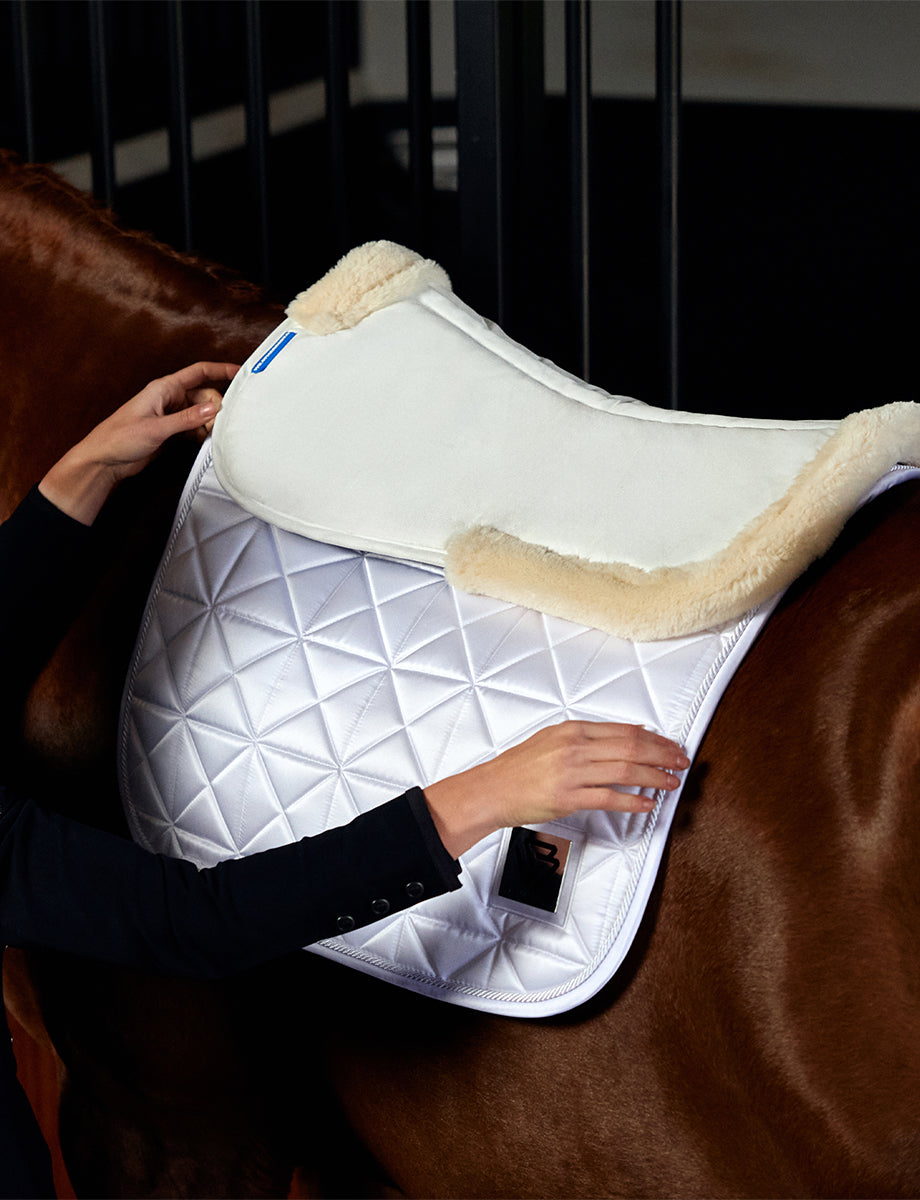 WeatherBeeta Memory Foam Comfort Fleece Edged Half Pad