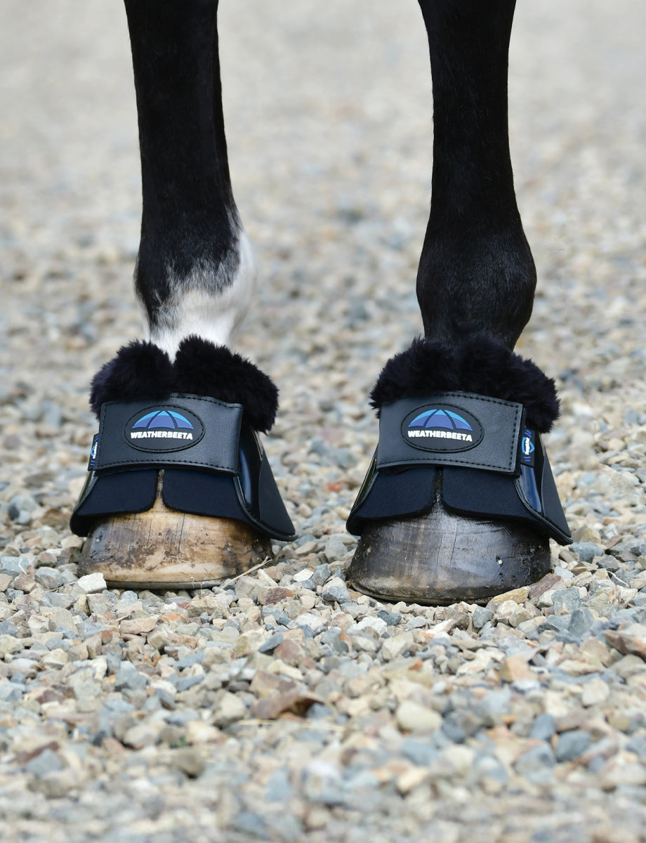 image_main - Black/Black - WeatherBeeta Tough-Tec Impact Fleece Trim Bell Boots - .jpg