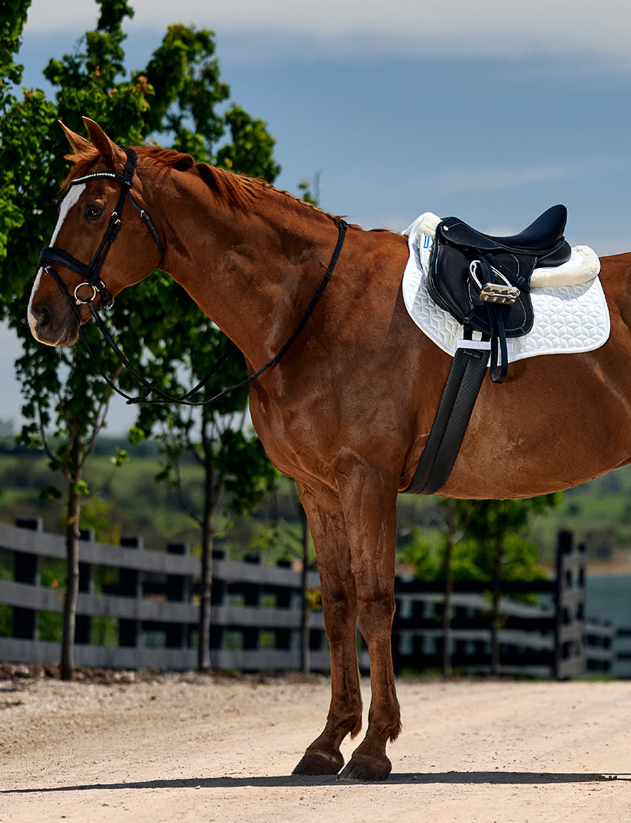 WeatherBeeta Memory Foam Comfort Fleece Edged Half Pad