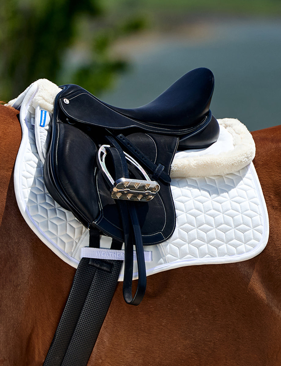 WeatherBeeta Memory Foam Comfort Fleece Edged Half Pad