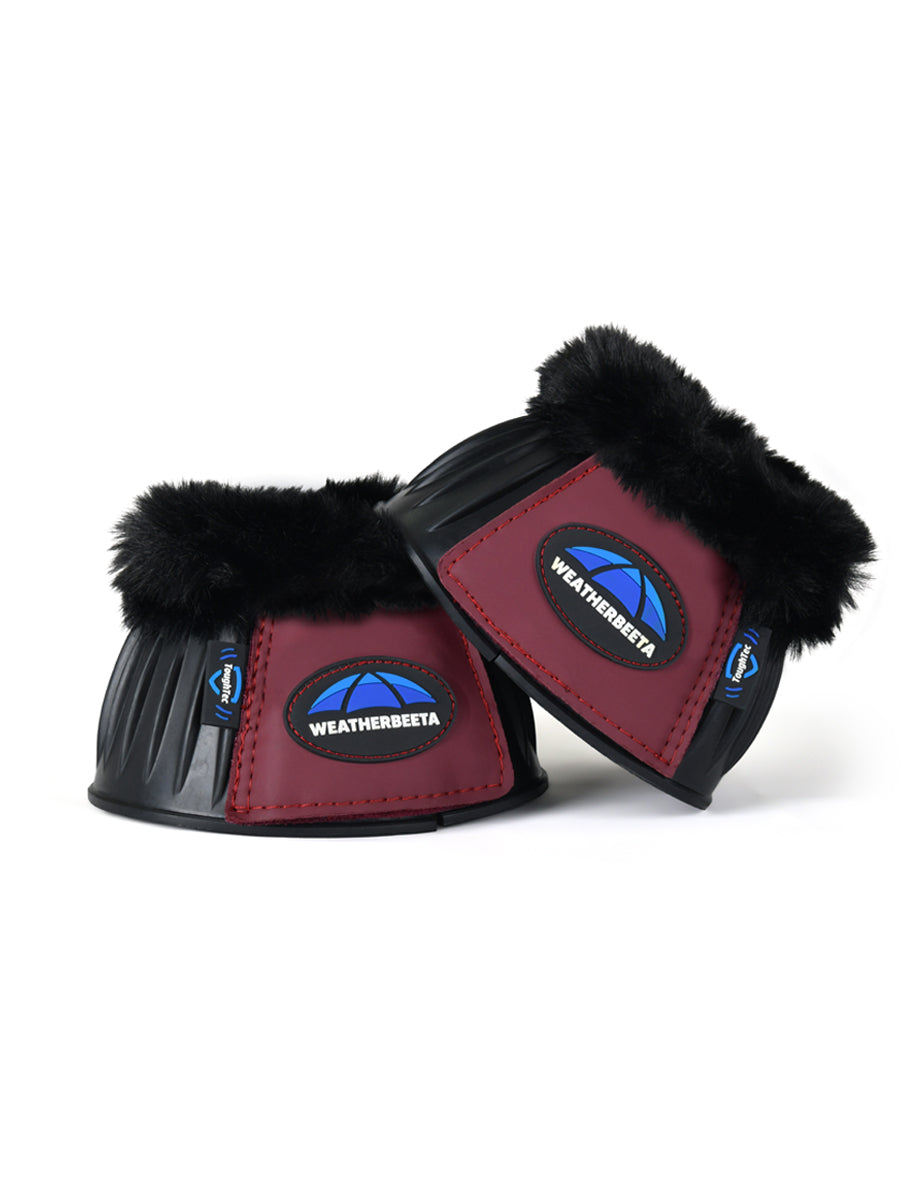 image_addtnl_3 - Black/Burgundy - WeatherBeeta Tough-Tec Prime Fleece Trim Rubber Bell Boots - .jpg
