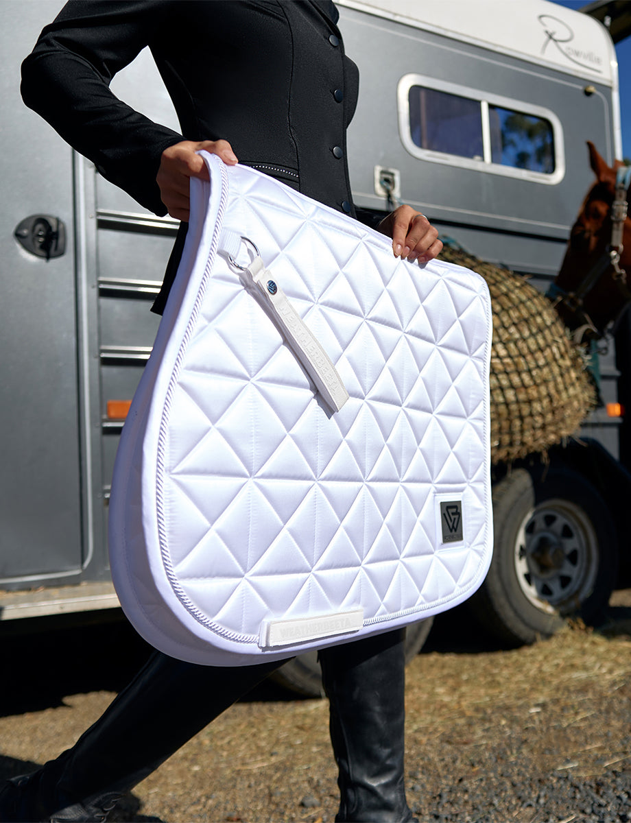 WeatherBeeta Satin Luxe Air-Tec Euro Jump Shaped Saddle Pad