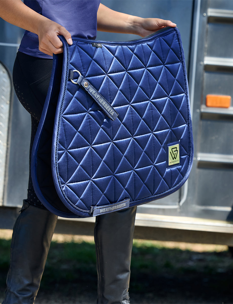 image_addtnl_3 - Navy - WeatherBeeta Satin Luxe Air-Tec Euro Jump Shaped Saddle Pad - .jpg