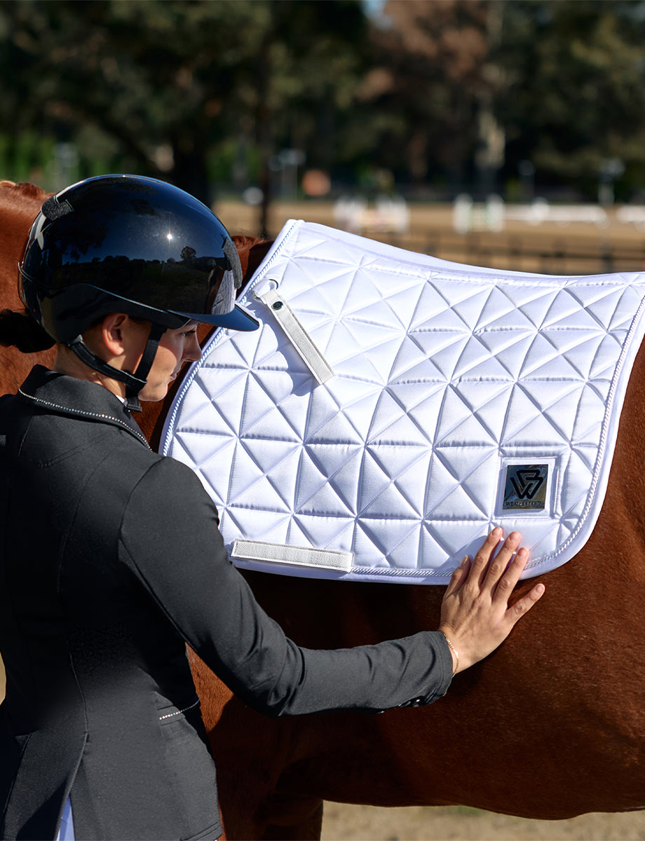 WeatherBeeta Satin Luxe Air-Tec Euro Jump Shaped Saddle Pad