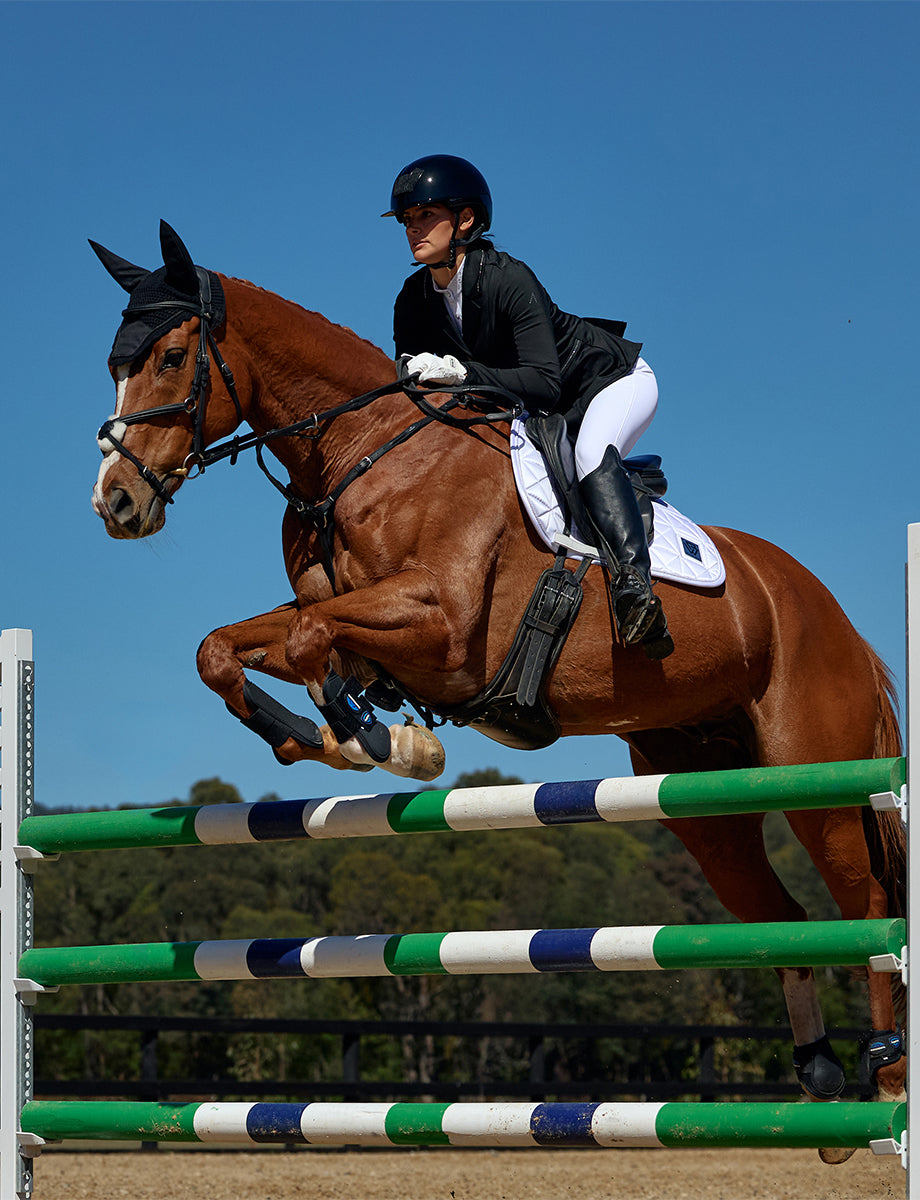 WeatherBeeta Satin Luxe Air-Tec Euro Jump Shaped Saddle Pad