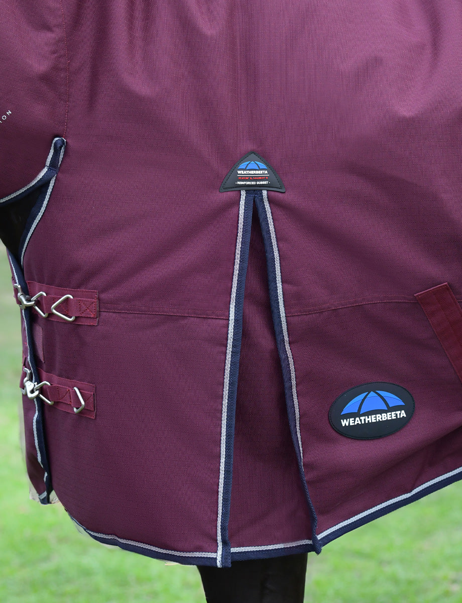 image_feature_1 - Burgundy/Navy - WeatherBeeta ComFiTec Essential Turnout Combo 50G - .jpg