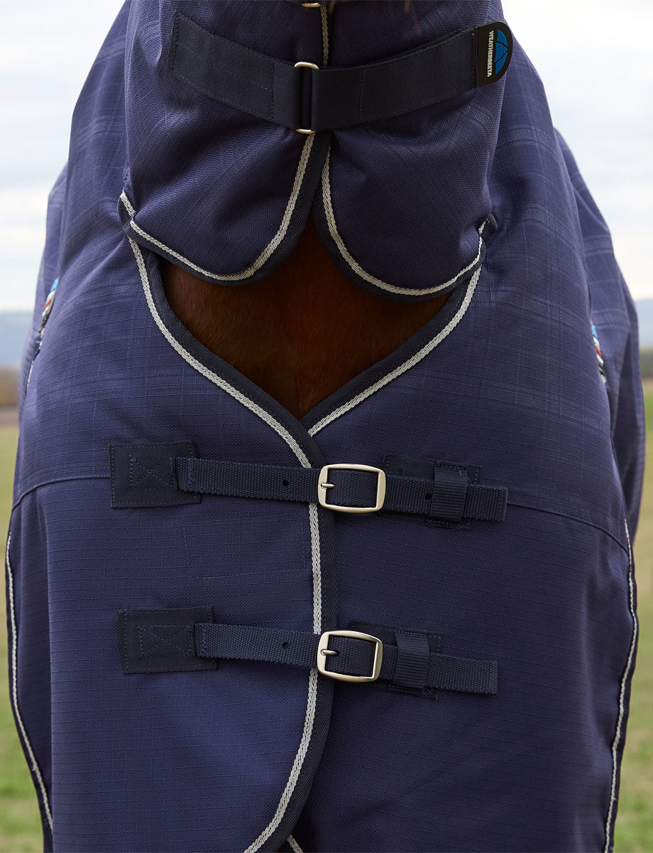 image_feature_1 - Navy Embossed Plaid - WeatherBeeta ComFiTec Prelim Turnout Combo 220G - .jpg