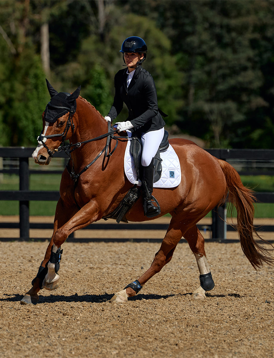 WeatherBeeta Satin Luxe Air-Tec Euro Jump Shaped Saddle Pad