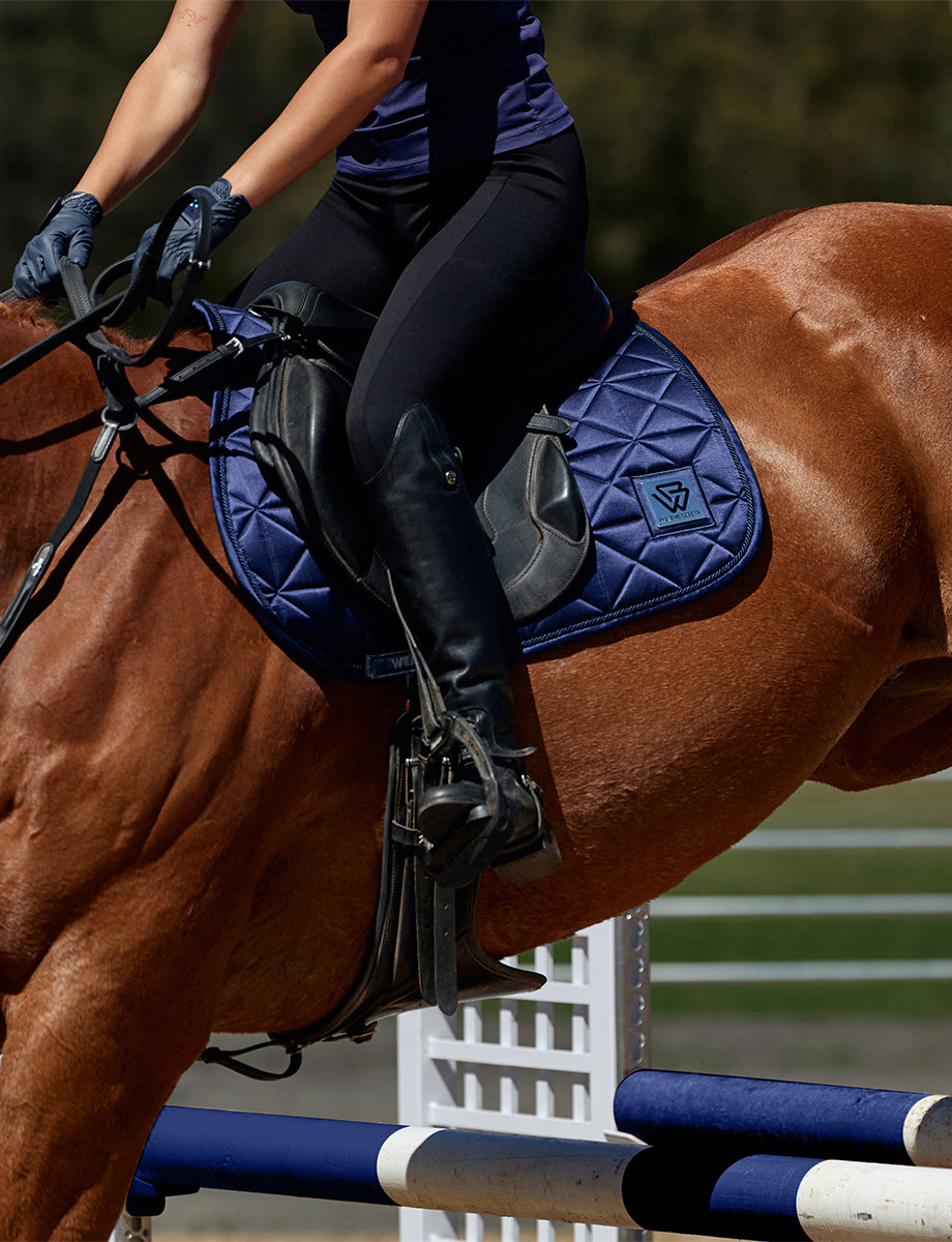 image_feature_2 - Navy - WeatherBeeta Satin Luxe Air-Tec Euro Jump Shaped Saddle Pad - .jpg