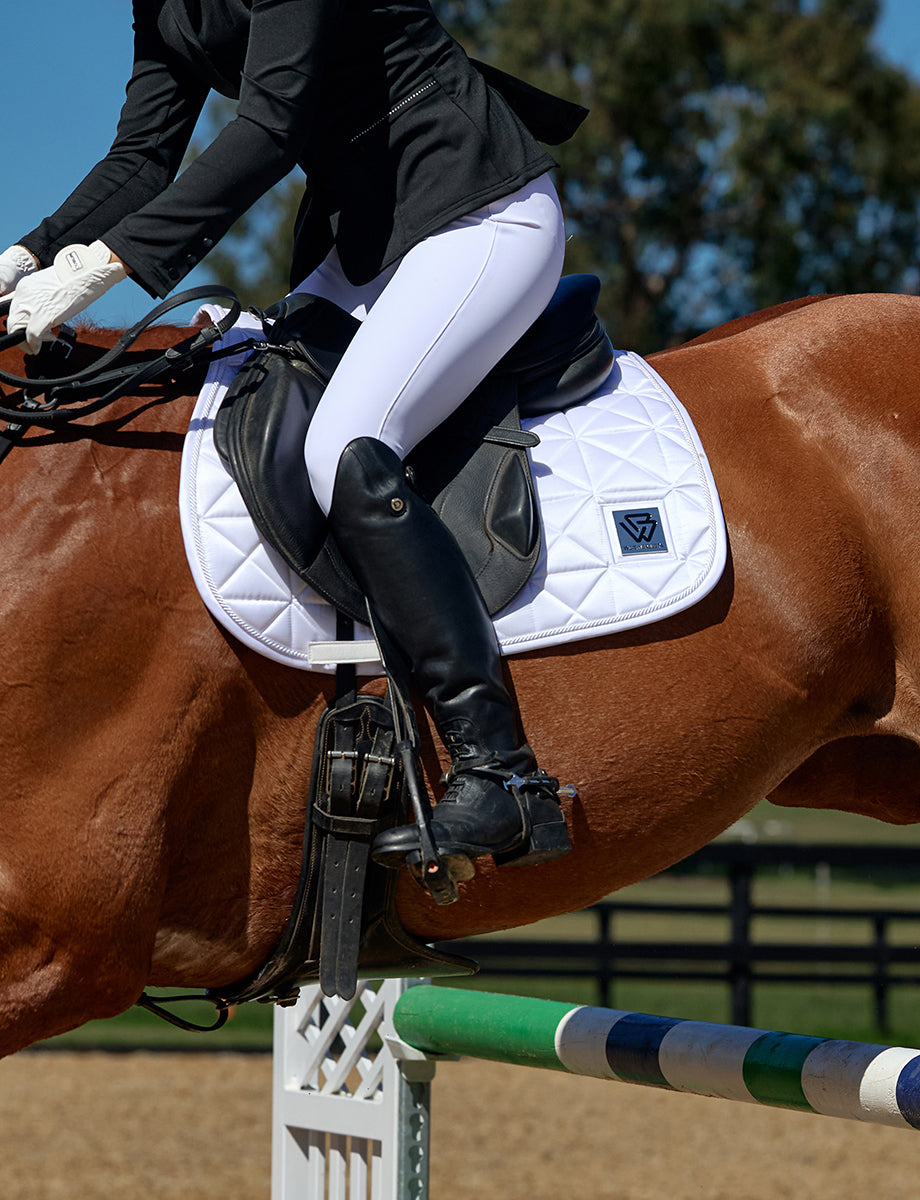 WeatherBeeta Satin Luxe Air-Tec Euro Jump Shaped Saddle Pad
