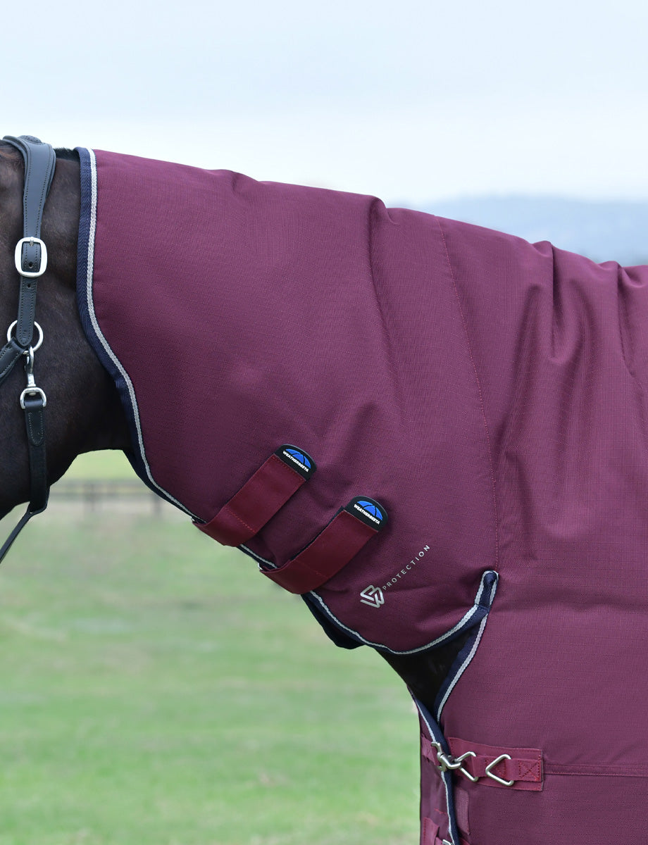image_feature_3 - Burgundy/Navy - WeatherBeeta ComFiTec Essential Turnout Combo 50G - .jpg