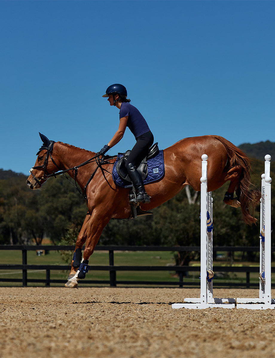 image_feature_3 - Navy - WeatherBeeta Satin Luxe Air-Tec Euro Jump Shaped Saddle Pad - .jpg