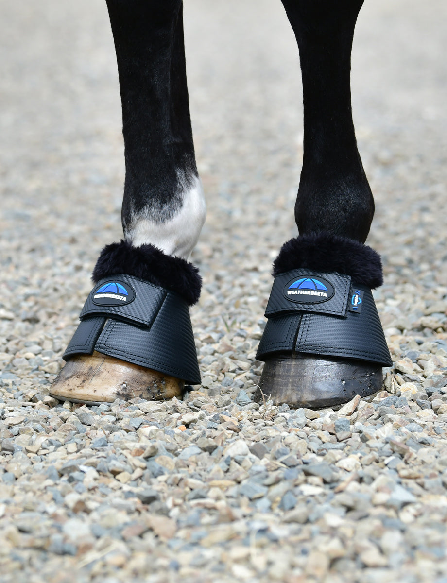 image_main - Black - WeatherBeeta Tough-Tec Fleece Trim Bell Boots - .jpg