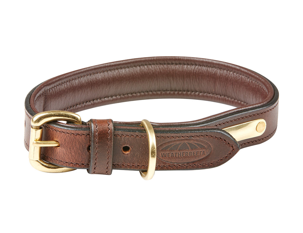 WeatherBeeta Padded Leather Dog Collar