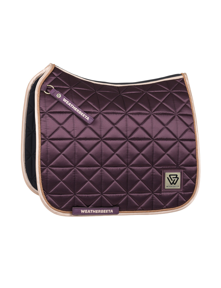 image_main - Chocolate - WeatherBeeta Satin Luxe Air-Tec Dressage Saddle Pad - .jpg