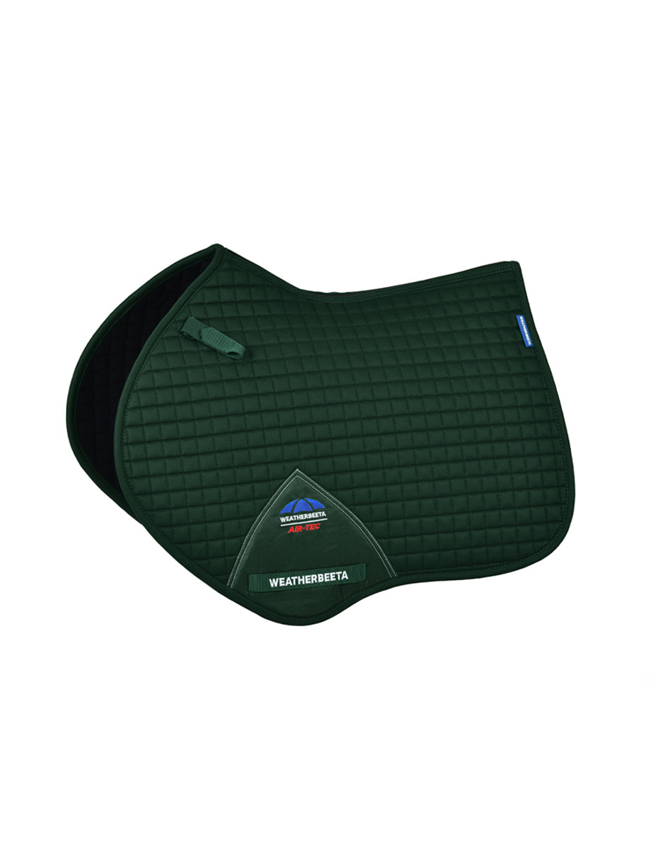 image_main - Forest Green - WeatherBeeta Prime Air-Tec Jump Shaped Saddle Pad - .jpg