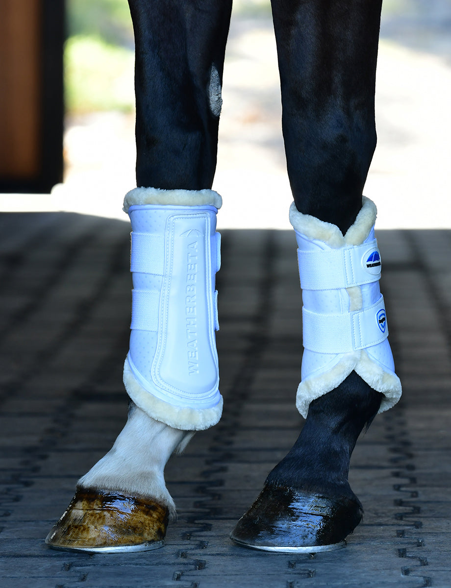 image_main - White/White - WeatherBeeta Tough-Tec Comfy Fleece Brushing Boots - .jpg