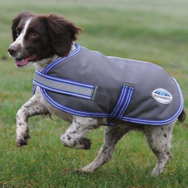 WeatherBeeta ComFiTec Thermi-Heat Dog Coat Grey/Blue
