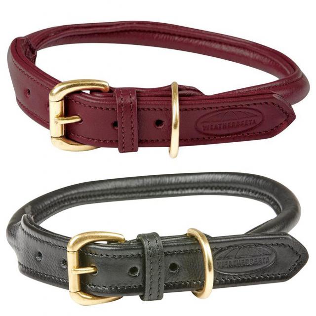 WeatherBeeta Rolled Leather Dog Collar
