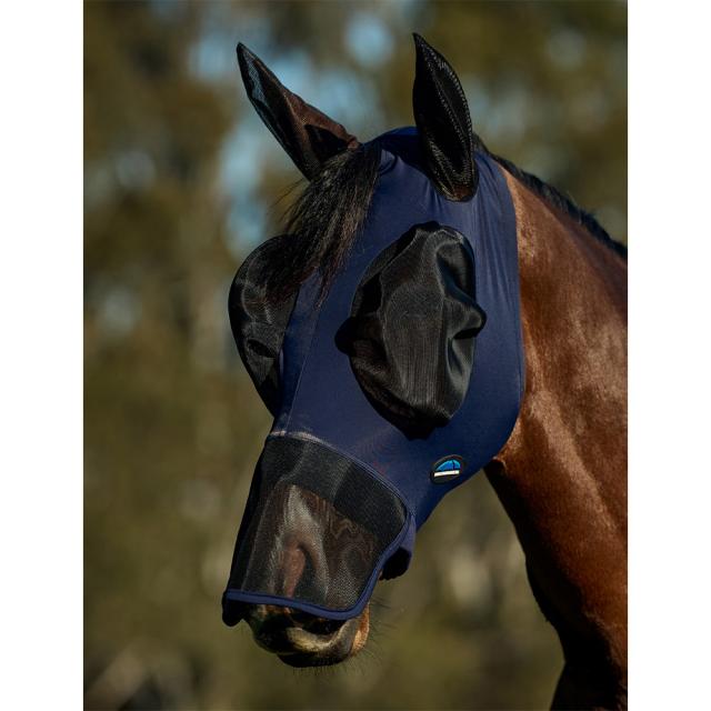WeatherBeeta ComFiTec Luxe Stretch Fly Mask With Ears & Nose