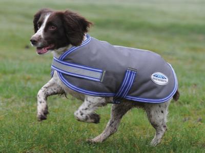 WeatherBeeta ComFiTec Thermi-Heat Dog Coat Grey/Blue