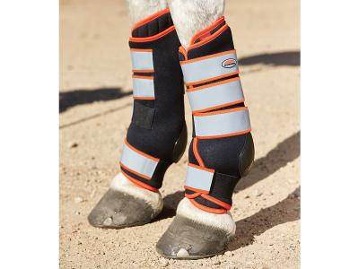 WeatherBeeta Therapy-Tec Stable Boot Wraps Black/Silver/Red
