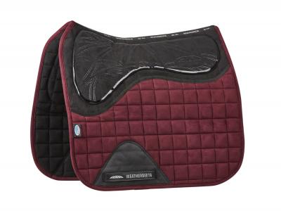 WeatherBeeta Ultra Grip Dressage Saddle Pad Burgundy