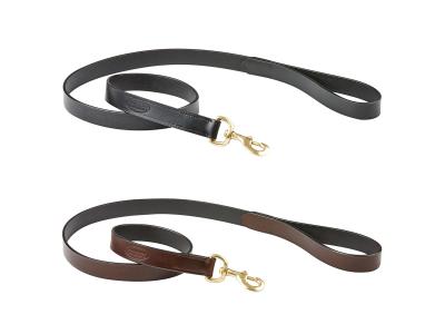 WeatherBeeta Leather Dog Lead Black & Brown