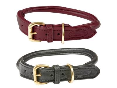 WeatherBeeta Rolled Leather Dog Collar
